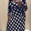 Dresses (Missy) * | Pash Boutique Black/White Polka Dot Maxi