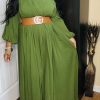 Dresses (Missy) * | Pash Boutique Olive Maxi