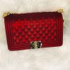 Accessories * | Pash Boutique Red Matte Jelly Purse Bags