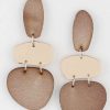 Accessories * | Pash Boutique Accessories Brown Earrings