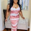 Plus Dresses * | Pash Boutique Mauve Plus Tie-Dye Maxi New Arrivals