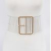 Accessories * | Pash Boutique Plus Clear Oversized Square Belts Accessories