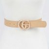 Accessories * | Pash Boutique Accessories Nude Pearl Gg Belt