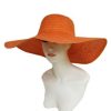 Accessories * | Pash Boutique Orange Floppy Straw Hat Accessories