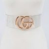 Accessories * | Pash Boutique Accessories Clear Gold Gg Belt