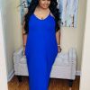 Dresses (Missy) * | Pash Boutique Bright Blue Maxi Dress