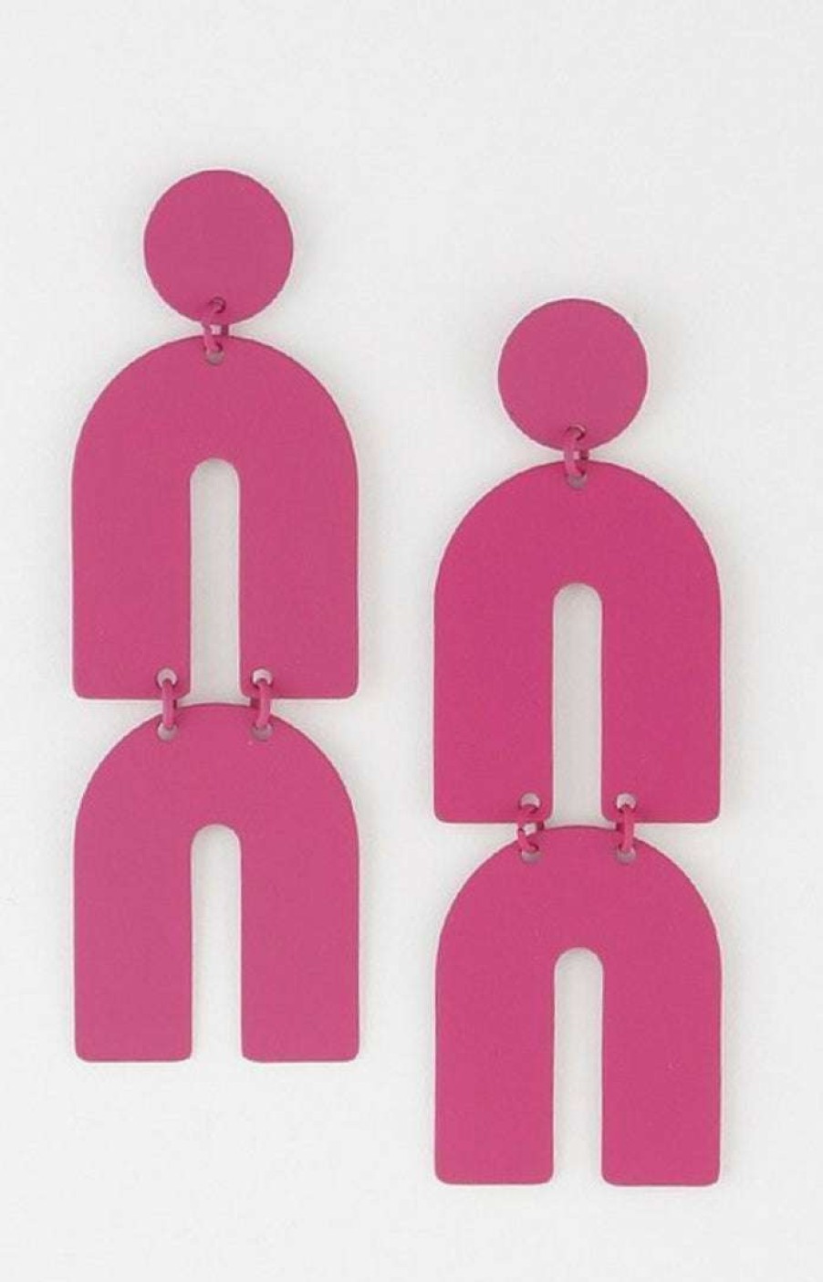 Accessories * | Pash Boutique Pink Earrings Accessories