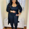 Sets (Missy) * | Pash Boutique Black 3Pc Cardigan Set