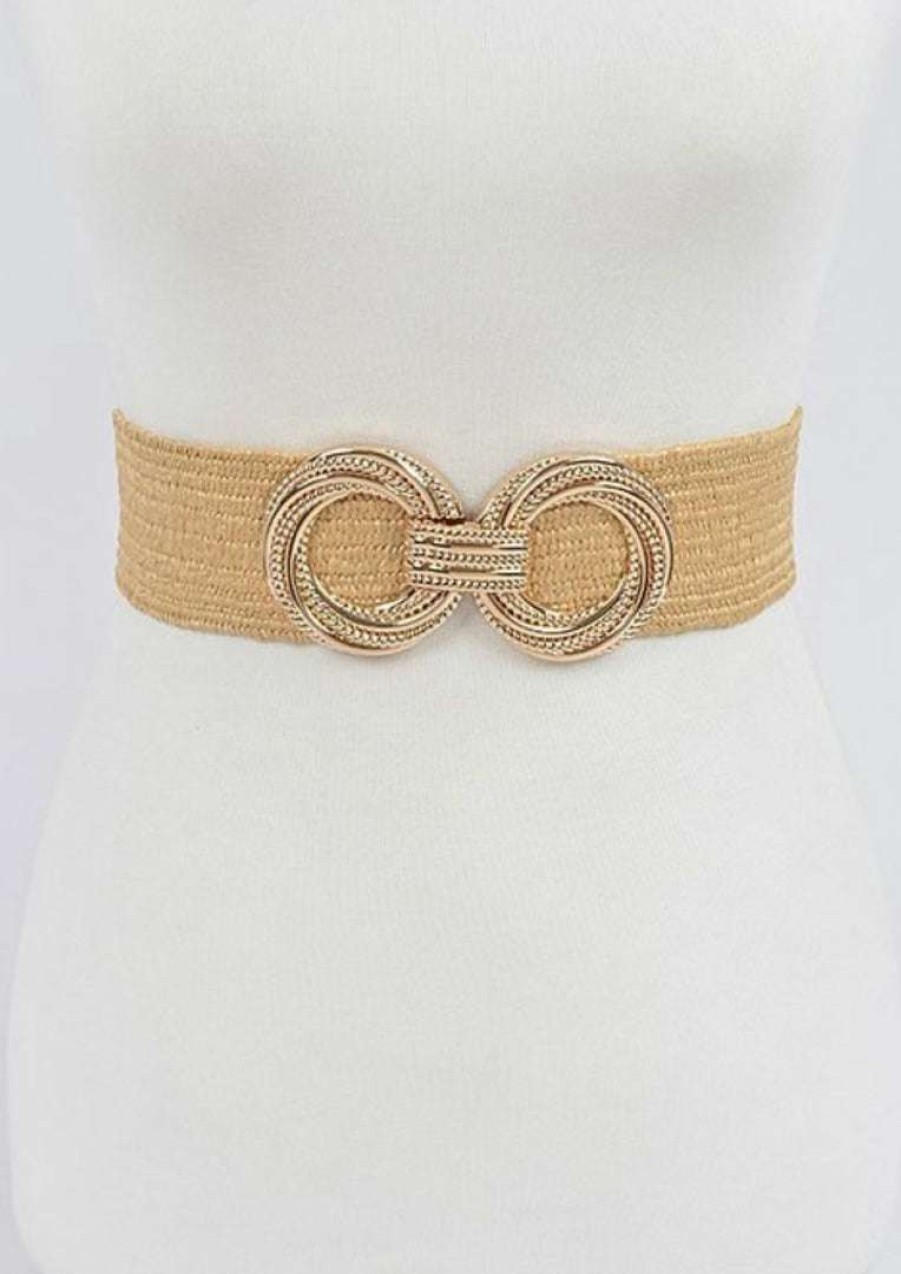 Accessories * | Pash Boutique Khaki Plus Oo Belt