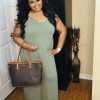 Plus Dresses * | Pash Boutique Lt Olive Plus Maxi Dress New Arrivals