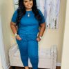 Sets (Missy) * | Pash Boutique Teal Jogger Set Clearance