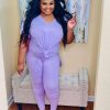 Sets (Missy) * | Pash Boutique Lavender Lounge Set New Arrivals