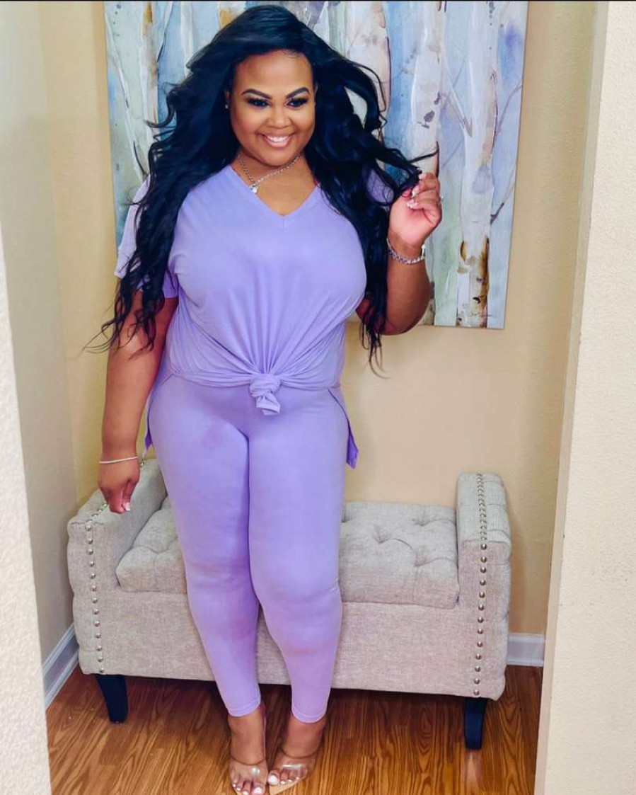 Sets (Missy) * | Pash Boutique Lavender Lounge Set New Arrivals