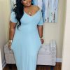 Plus Dresses * | Pash Boutique Lt Green Plus Maxi Dress New Arrivals