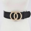 Accessories * | Pash Boutique Black Pearl Oo Belt Accessories