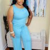 Jumpsuits /Rompers (Missy) * | Pash Boutique Ash Mint Sleeveless Jumpsuit