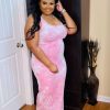 Plus Dresses * | Pash Boutique Pink Plus Tie Dyemaxi