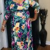 Dresses (Missy) * | Pashboutique Dresses (Missy) Floral Print Maxi