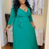 Dresses (Missy) * | Pash Boutique Green Maxi Dress