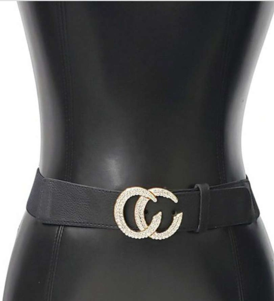 Accessories * | Pash Boutique Accessories Double Ring Cc Belt