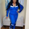 Sets (Missy) * | Pash Boutique Clearance Royal Blue Workout Set