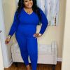 Sets (Missy) * | Pash Boutique Bright Blue Long Sleeve Set